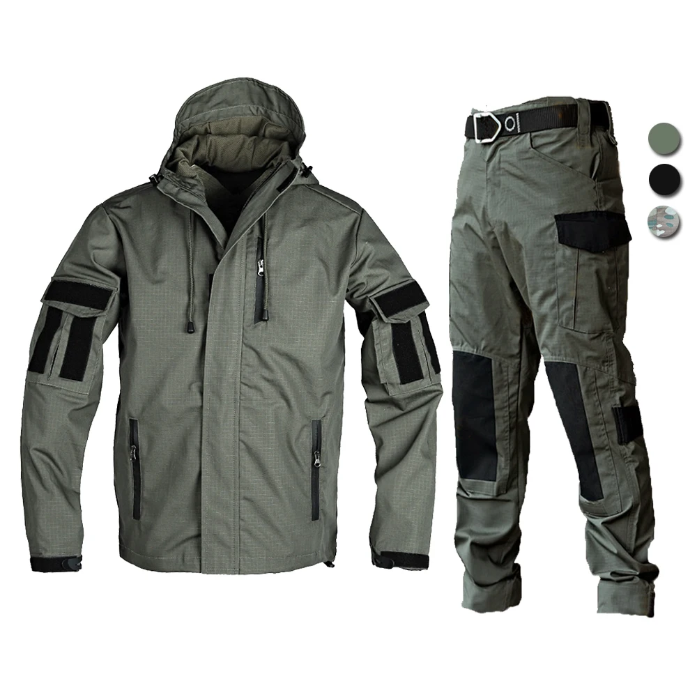 Tactische Windbreaker en Broek - Weerbestendig en Stoer ontwerp met meerdere opbergvakken main image 1