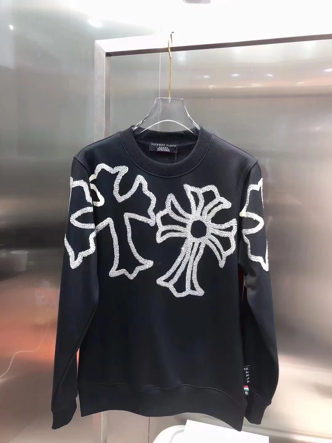 

2022 PLIPHPP PLEPN Fashion Skull Print Hot Drill High Quality Round Neck Long Sleeve Casual Hoodie For Men And Women PS323