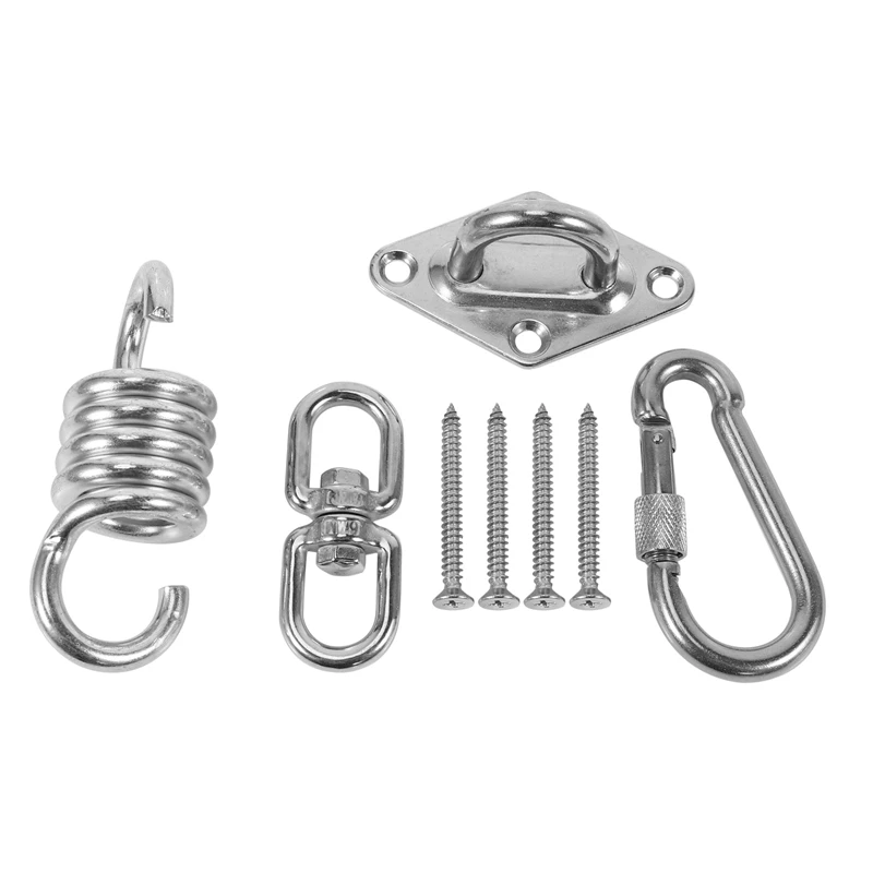 Swivel Hooks for Hammock Swing Chairs Stainless Steel Hanging Seat Accessories Kit for Ceiling/Indoor/Outdoor outdoor chairs