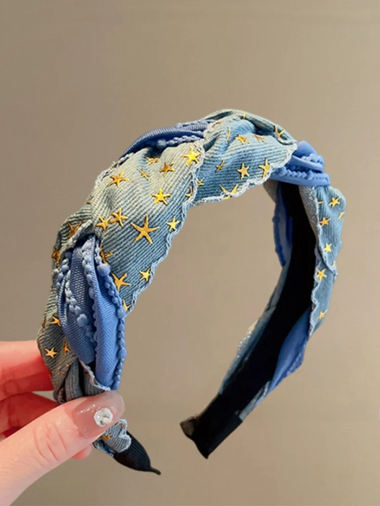 고한 인모 랩 U7064 고한 인모 랩 빈티지 청바지 루즈한 여성용 다목적 고한 인모 랩 인모 랩 고한 인모 랩