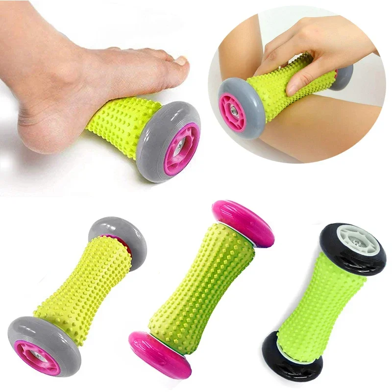 Manual Massage Roller for Full Body Relaxation Blue Pink