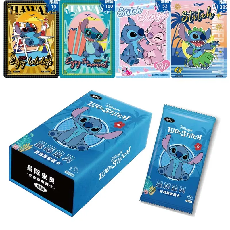 

America Science Fiction Animation Lilo Stitch Commemorative Edition Collection Card Cartoon Movie Character Peripheral Toys Gift