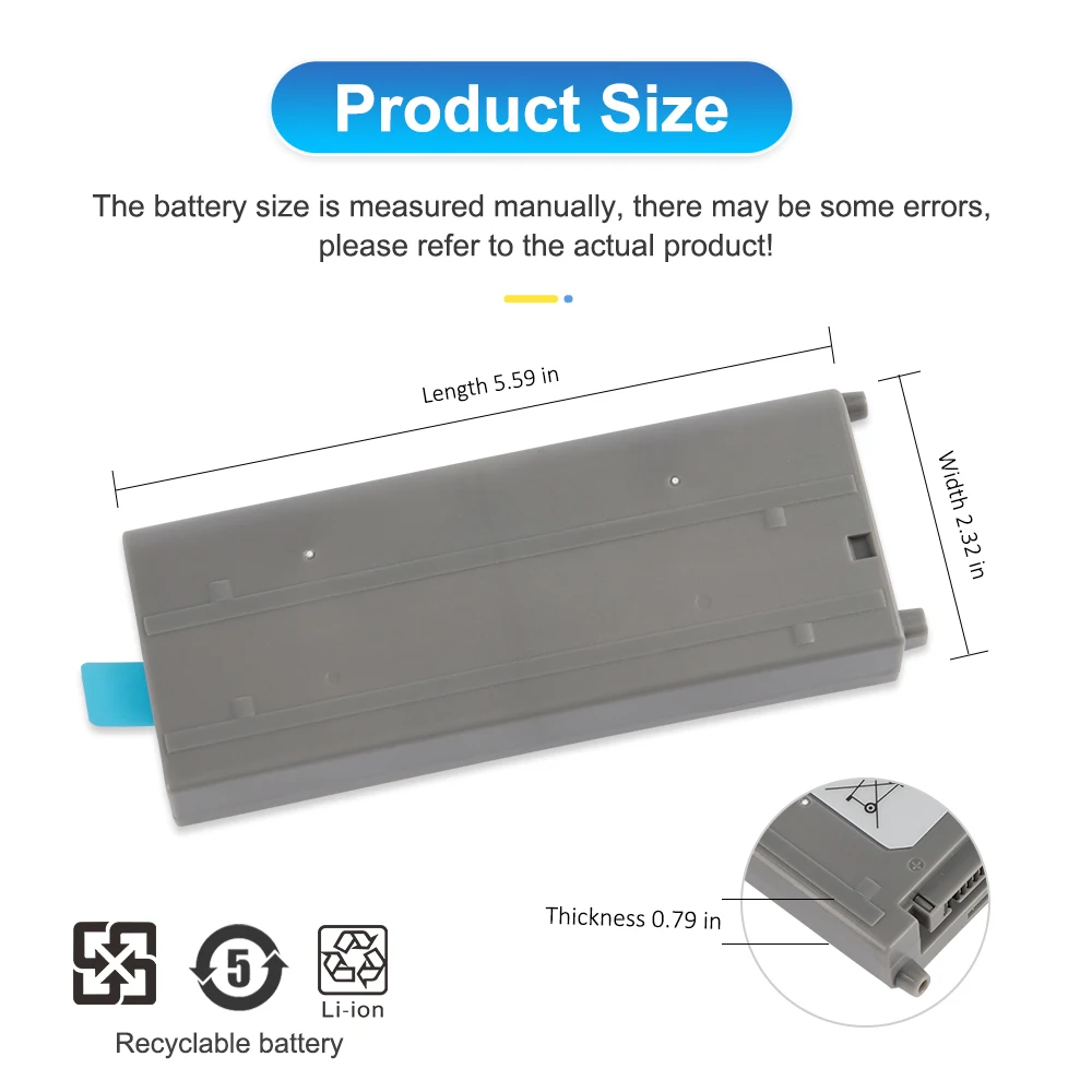 Etebay-Panasonicラップトップバッテリー,CF-VZSU48 CF-VZSU48U CF