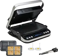 Total Package 6-in-1 Digital Indoor Grill, Waffle Maker, Panini Press, Griddle, with Deluxe Accessory Kit 1