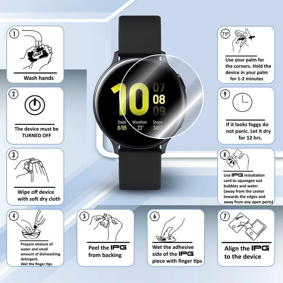 Garmin Venu 4 용 1-5 Pcs 하이드로 겔 필름 Garmin Venu 4 용 45mm 41mm 안티 스크래치 보호 커버 화면 보호기