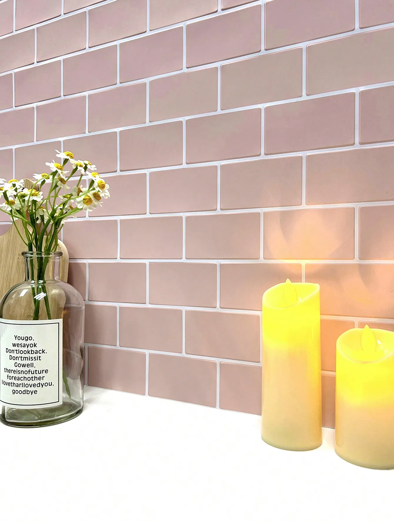 Bathroom tile application