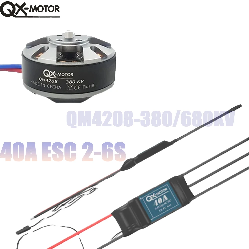 

QX-MOTOR Brushless Motor QM4208 380/680KV With 40A ESC 6s For Remote Control Toy Parts