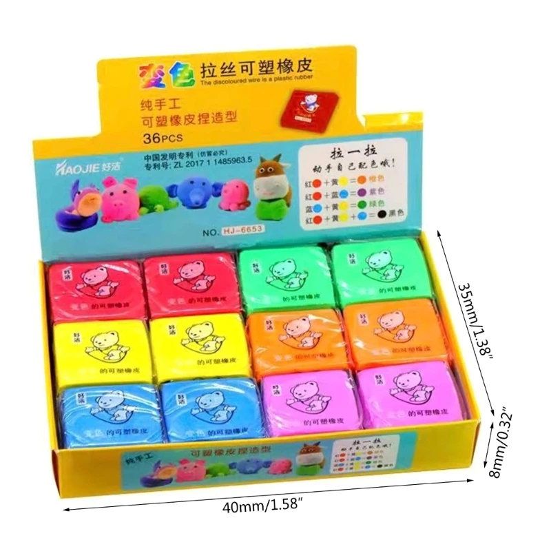 2 Pieces Kneaded Erasers Soft Erasers Artist Drawing Office School Supplies for Sketching Painting pencil eraser kneadable eraser biscuit eraser plasticine eraser