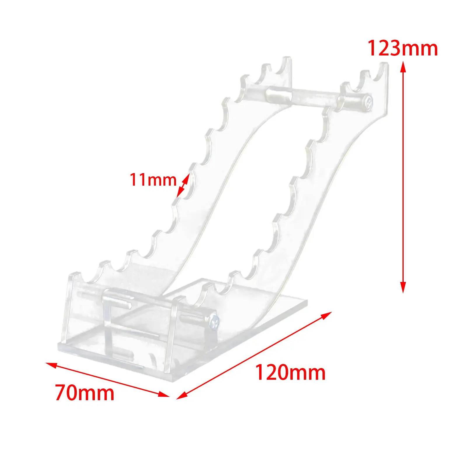 Pen Display Stand Transparent Acrylic Holder for Pencil Cosmetic Brushes Home Countertop Art
