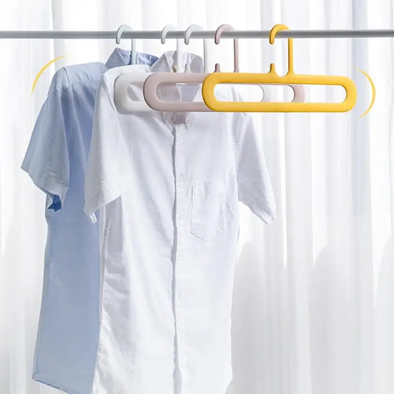 

Non Slip Clothes Hangers 10PCS Flexible Traceless Clothing Windproof Hangers Household Clothes Hanging Clothes Rack Storage