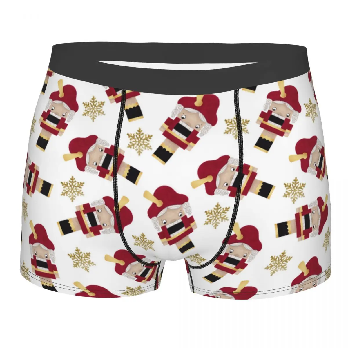 

Man Cute Nutcracker Underwear Merry Christmas New Year Humor Boxer Briefs Shorts Panties Male Soft Underpants