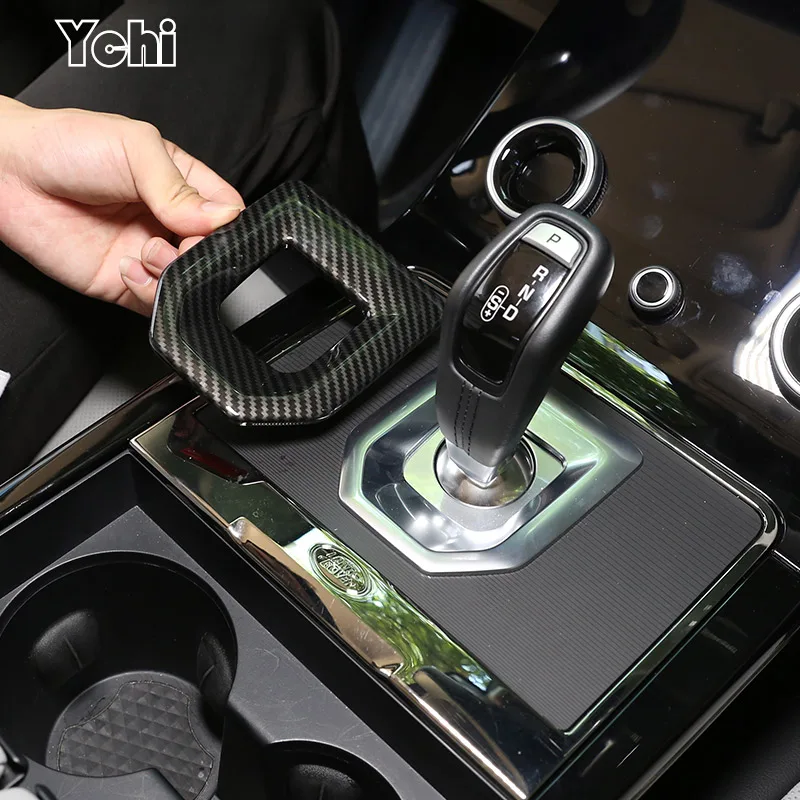

ABS Carbon Fiber For Land Rover Range Rover Evoque L551 2020 Car Center Console Gear Shift Panel Cover Trim Interior Accessory