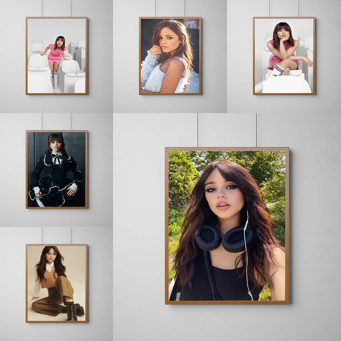 

American Actress Jenna Ortega Poster Home and Decoration Painting on Canvas Art Decorative Paintings Print Room Decor Wall Decor