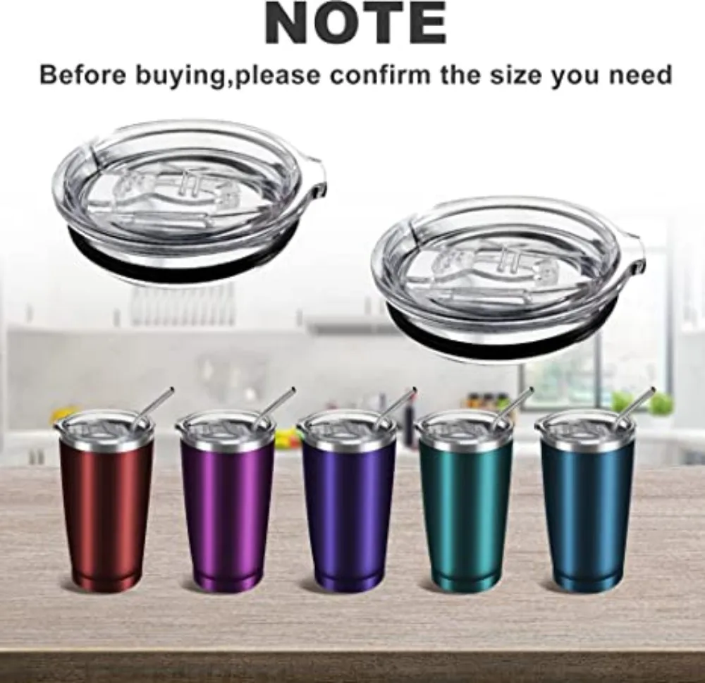 20/30OZ Plastic Lids Sealing Bottle Cover Splash Proof Cup Cap for