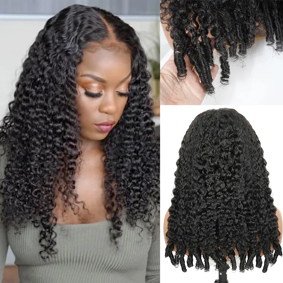 Brazilian 12A Burmese Curly Human Hair Wig 13x6 HD Lace Front Wig For Women Deep Curly Full Lace Wigs Natural Color Wig