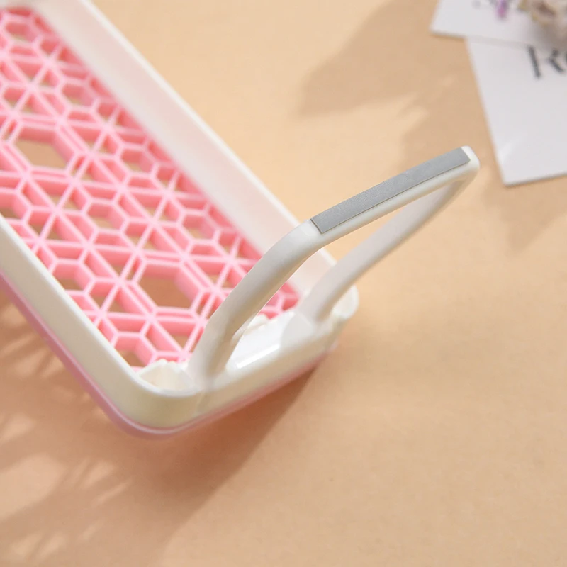 Foldable Silicone Makeup Brush Storage Box Holes Pencil & Brush Holder Plastic Desk Organizer Stand Cosmetic Box Display 5