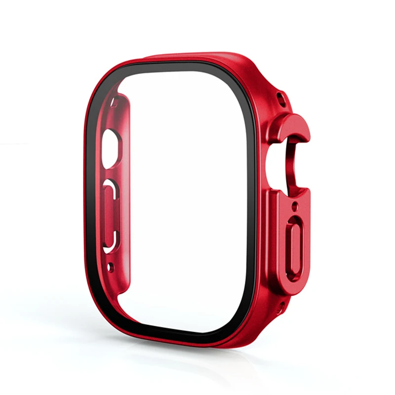 Apple Watch Ultra Protection Kit: 49mm PC Bumper & Tempered Glass Screen Protector Cover