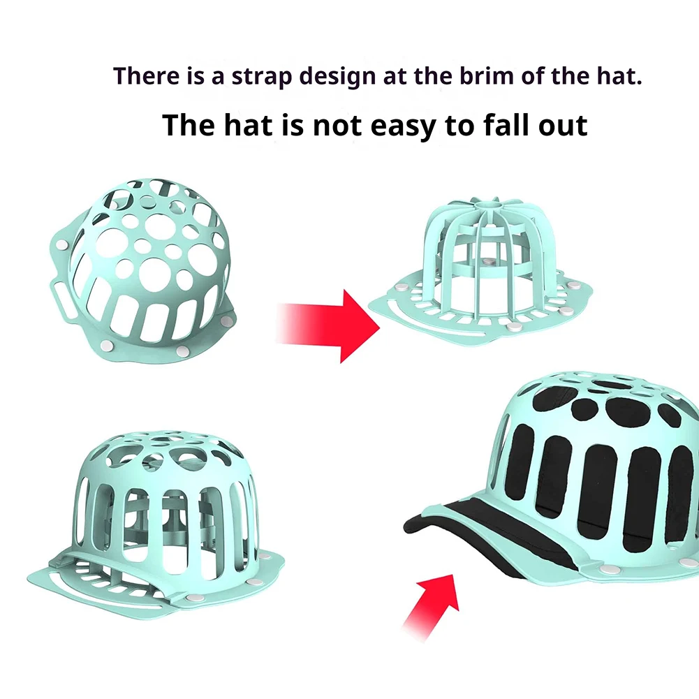 Hat Washer Cage Baseball Hat Cleaning Protector Cap Washing Frame Washing Holder for Machine