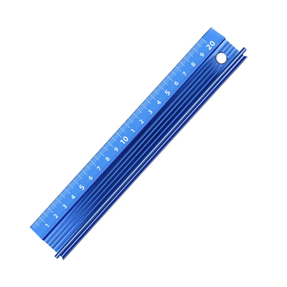 20/30cm Protective Ruler Metric Ruler Aluminum Alloy Straight Cutting Non-slip Cutting Rule Gauge For Measuring