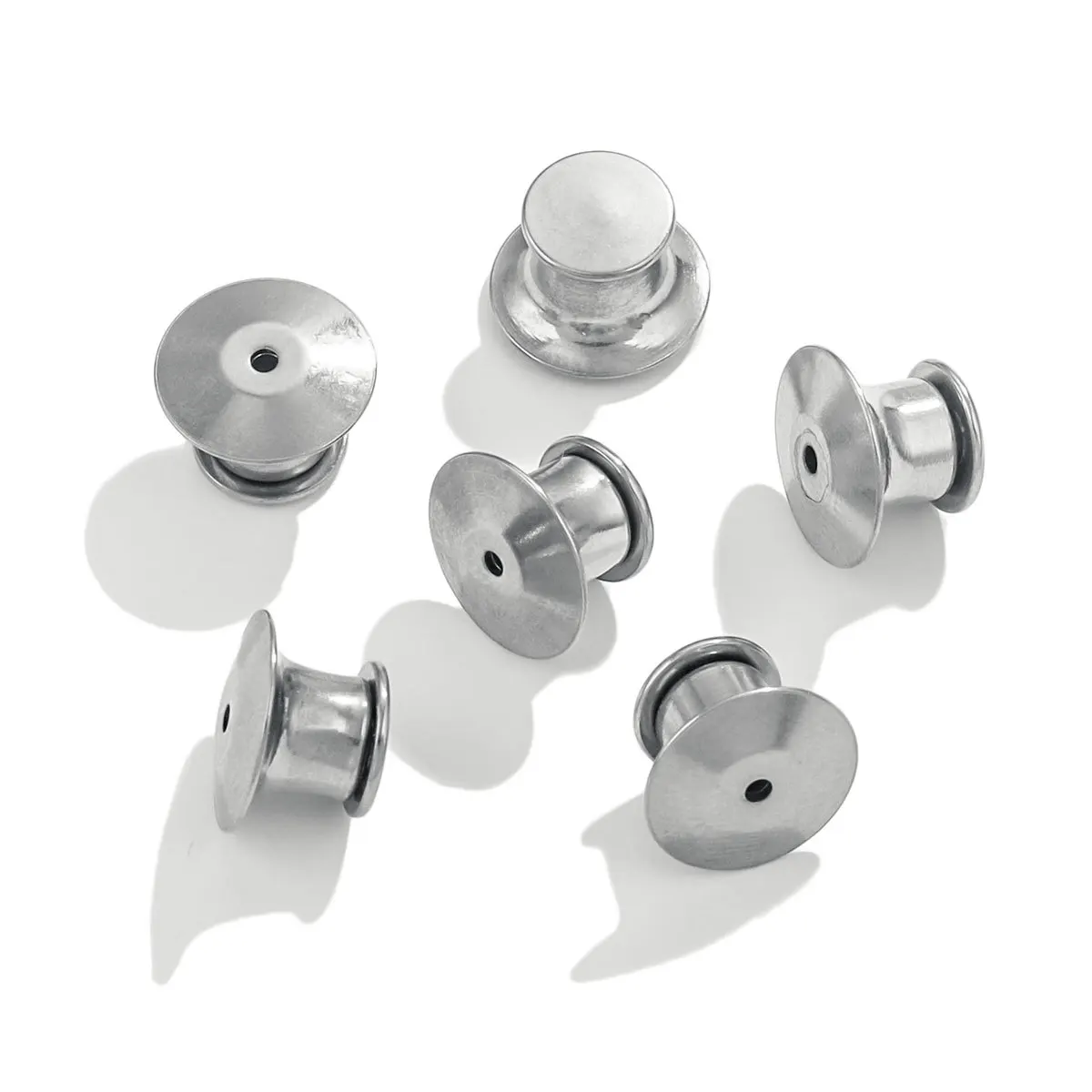 Stainless Steel Earring Back Plug Earring Settings Base Ear Stud Back Earring Stopper For DIY Jewelry Making Supplies 6