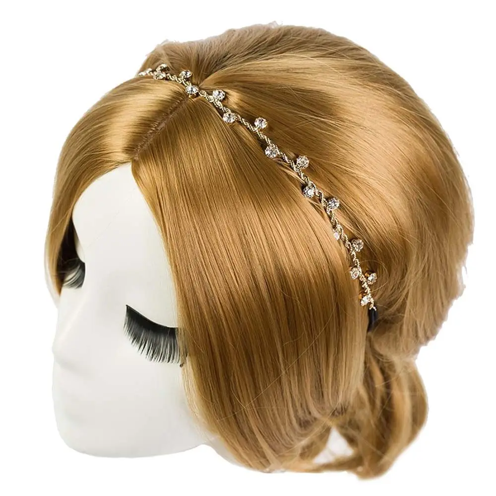 

Elastic Fashion Girl Wedding Rhinestone Women Hair Hoop Hairband Women Tiaras Headband