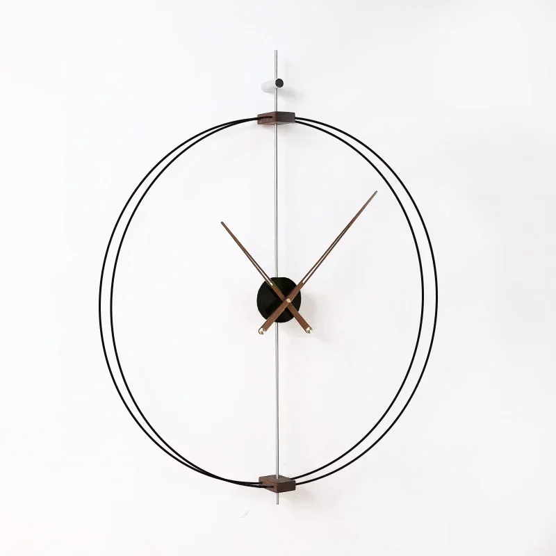 Large Wood Modern Aesthetic Design Wall Clock style1 60x60cm  