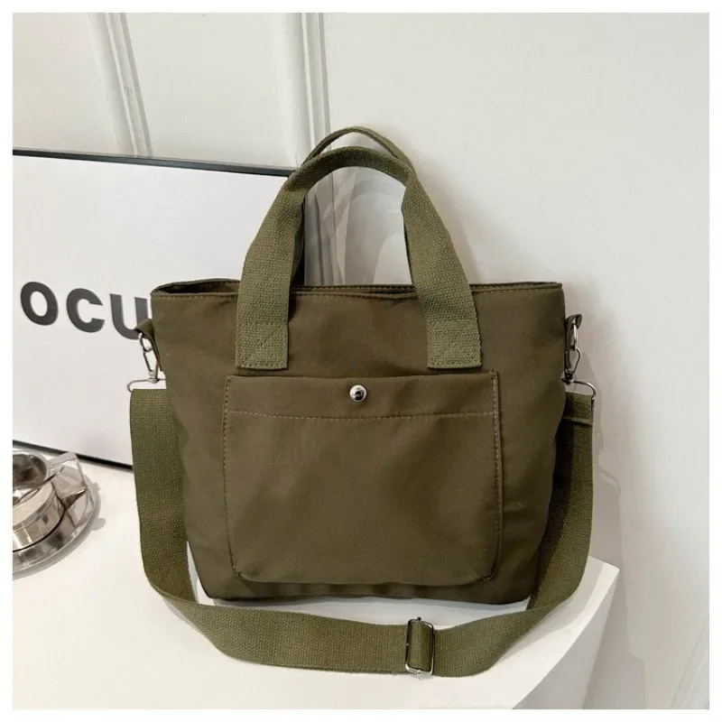 Small Casual Tote Bags Women Japanese Canvas Shoulder Bags Large Capacity Commuter Messenger Bag Hand Carry Women's Handbags