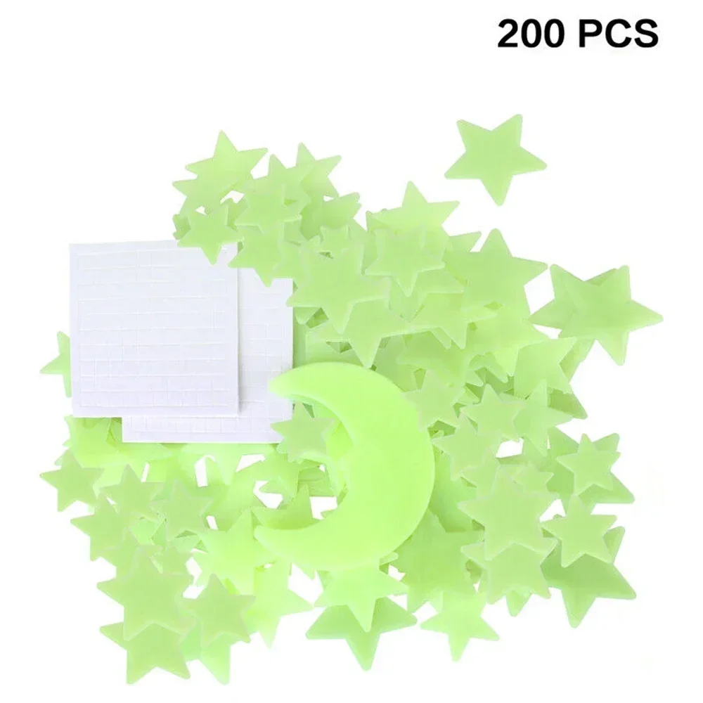 Luminous Moon Stars Wall Stickers For Kids Room Bedroom Decor Glow In The Dark Wall Decals Noctilucent Stickers Home Decor