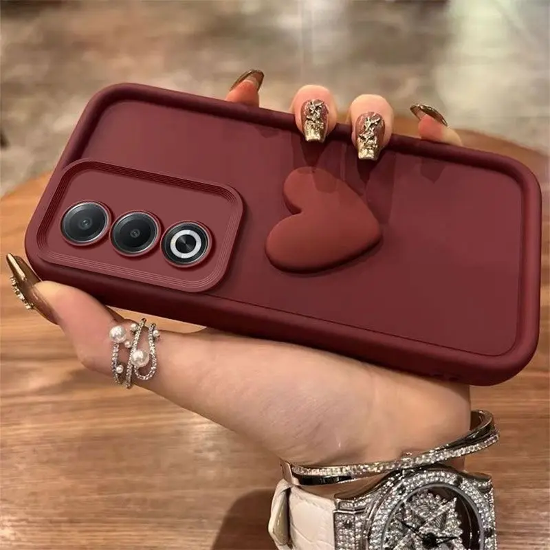 3D Love Heart Shockproof Bumper Phone Case Cover