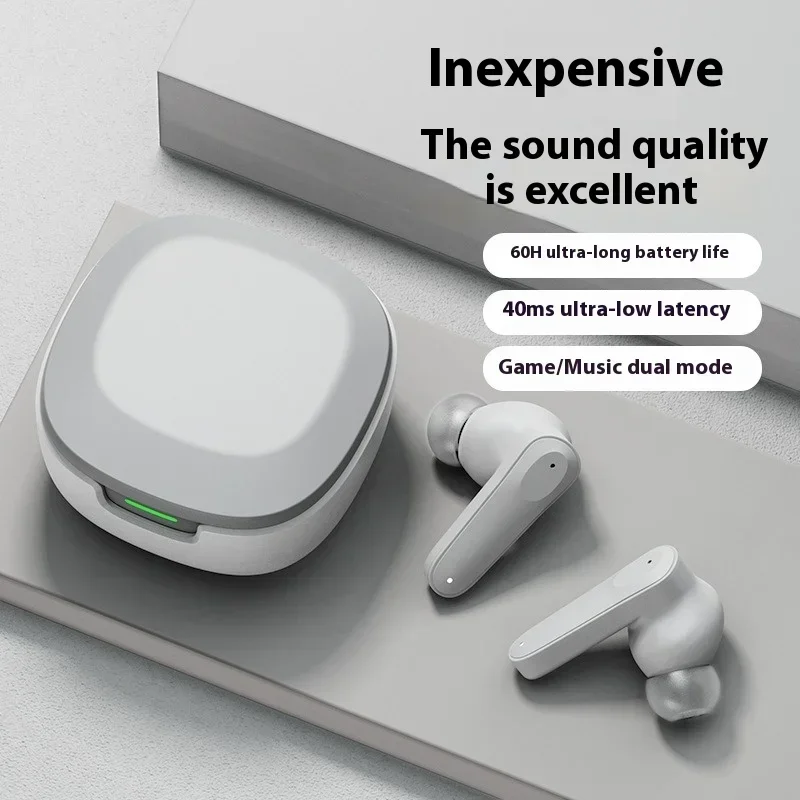 Auricolari wireless Bluetooth con chiamata HD per telefono, cuffie con audio stereo, auricolari in-ear per sport, giochi e musica, con microfono. - immagine 3
