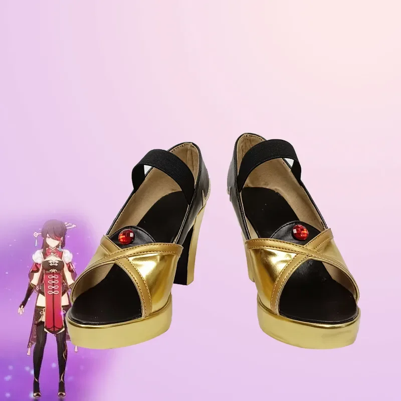 

Anime Genshin Impact Cosplay Beidou Shoes Boot Halloween Carnival Accessories