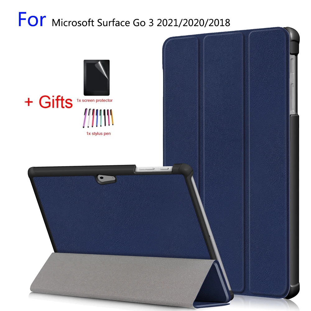 Custodia Magnetica In Pelle Pu Per Microsoft Surface 3 Cover Per Tablet Da 10.5 Pollici Per Surface Go 3 2021 2020 2018 Custodia Protettiva