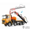 LESU 1/14 Remote Control Model Truck Metal toy Hydraulic three-way dump truck Orange RTR version 6