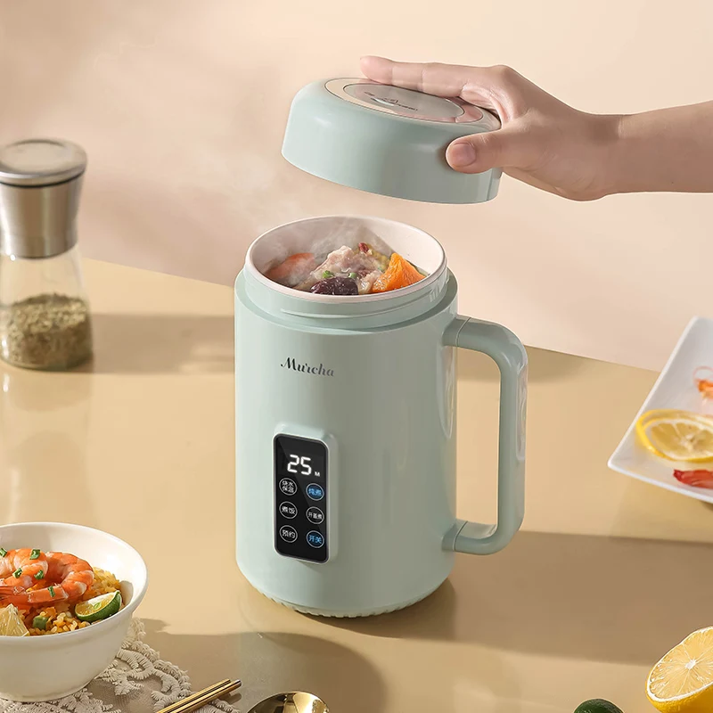 Small Portable Multifunctional Electric Kettle for Household Use, Mini 1L Office, Outdoor Travel Water Cup, Electric Stew Pot 4
