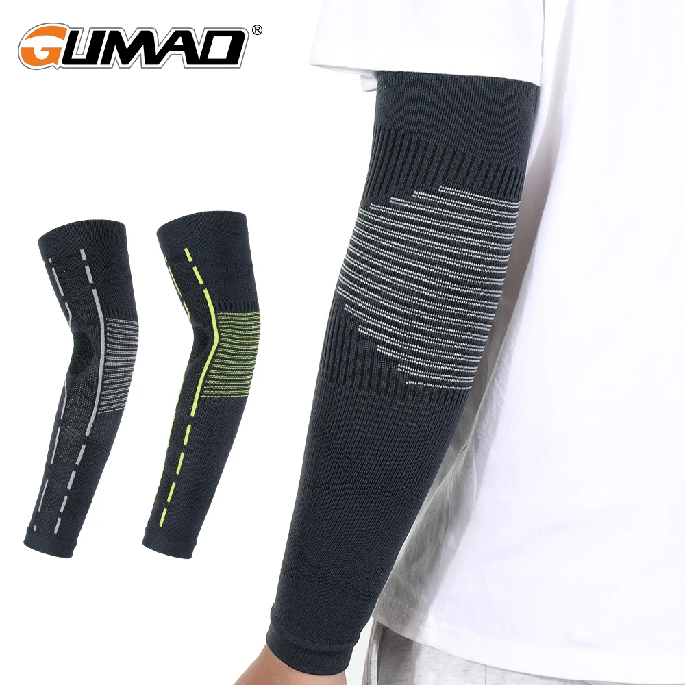 Compression Arm Sleeves Cover Sports Cycling Running Fishing UV Sun