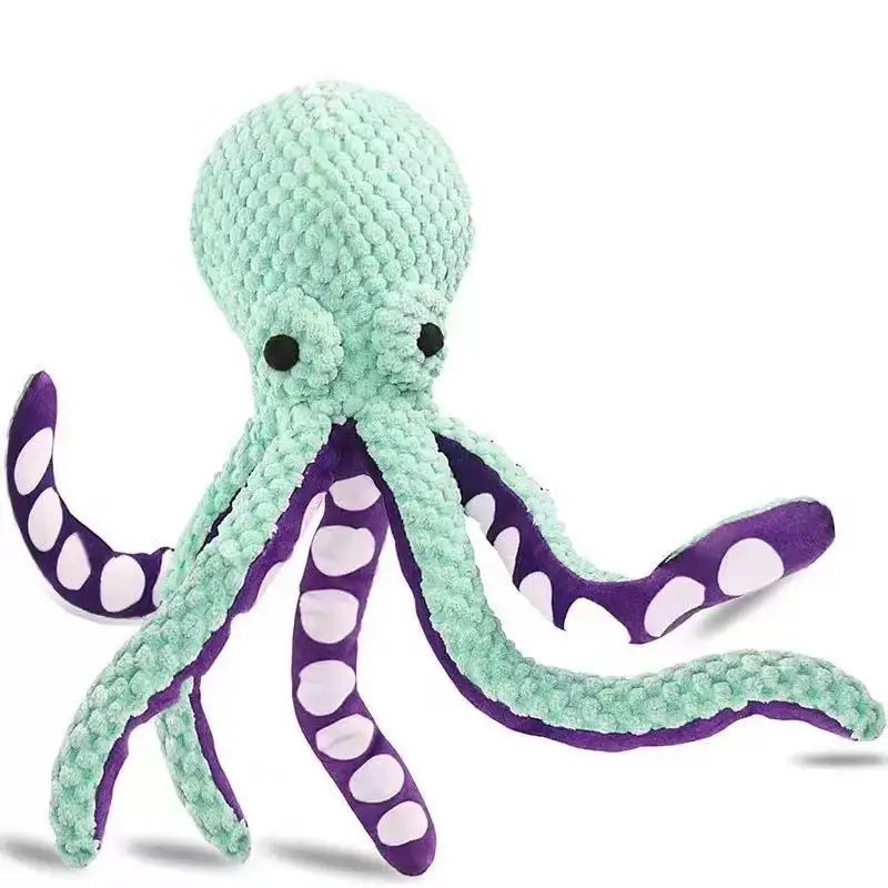 Pet plush octopus toy interactive sound anti-demolition home large and small dog boredom companion dog toy
