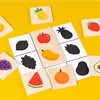 Find The Shadow Matched Images, Wooden Shape Matching Game, Montessori Preschool Educational Learning Toys for Children 4