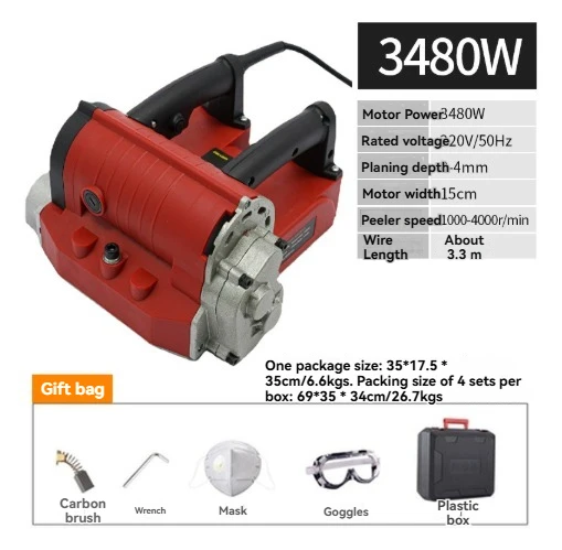 콘크리트 벽돌 삽 기계 고효율 전기 벽면 평삭기 고출력 벽면 스크레이퍼 전기 벽면 평삭기