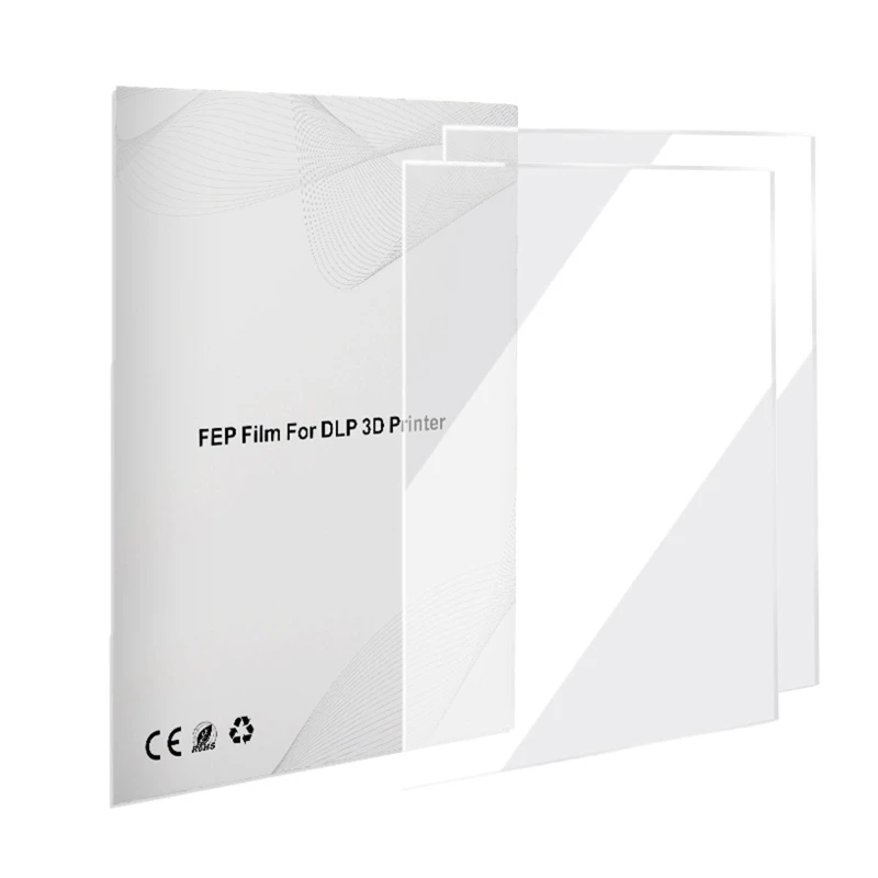 수지 3D 프린터용 FEP 이형 필름 200x280mm SLA/LCD FEP 필름 시트 2팩