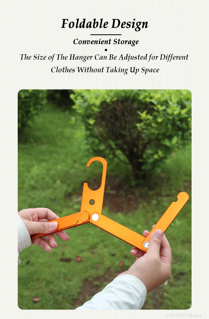 Appendiabiti Pieghevole Da Esterno - Portatile In Acciaio, Base Antigraffio, Per Viaggi E Casa - Foto 4