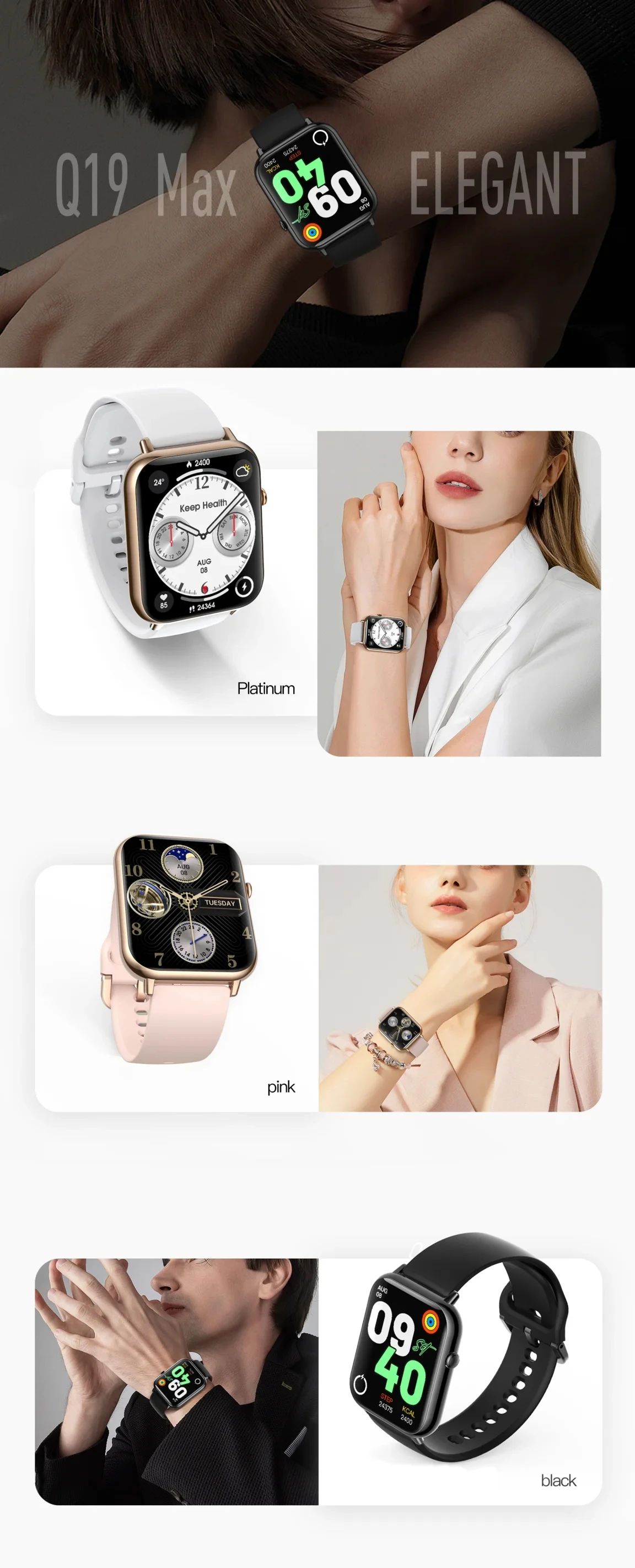 for Xiaomi Redmi Note 14 Pro 13 12 11 k70 14T Smart Watch Heart Rate Blood Oxygen Monitoring Bluetooth Call Watch sports watch 4