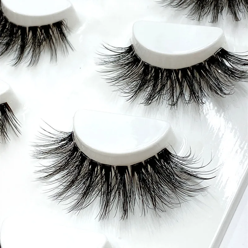 

NEW Mink Eyelashes 4 pairs lashes invisible band mink lashes reusable Transparent Terrier false eyelashes Wholesale Makeup