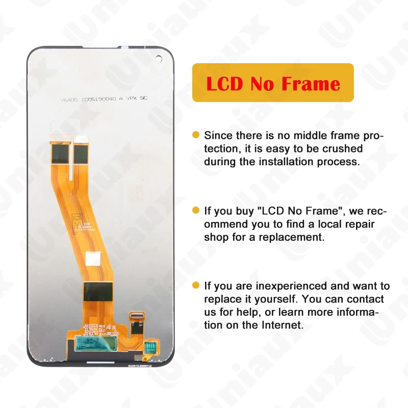 Visor Lcd Original para Nokia 5.4 Tela Sensível ao Toque Montagem Digitalizador com Moldura Peças de Reparo Ta1328 Ta-1325 Ta-1340 639 - Image 3