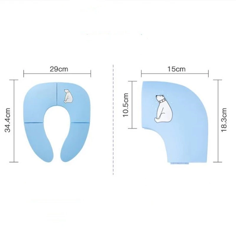 Baby Travel Folding Potty Seat Toddler Portable Toilet Training Seat Children Urinal Cushion Children Pot Chair Pad  Mat images - 6