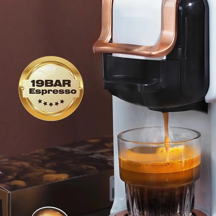 Hot Sale 3 IN 1 System One Key Extraction 19 Bar Dual Purpose Coffee  Capsule Coffee Powder 1450w Nespresso Coffee Maker Machine - AliExpress