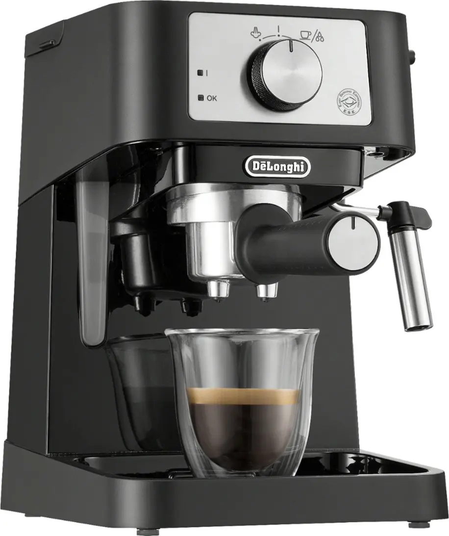 

HAOYUNMA Stilosa 15 Bar Pump Espresso Machine - Black and Stainless