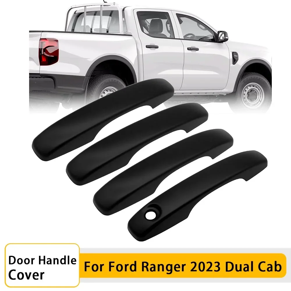 

Matte Black Door Handle Cover Door Handle Protector For Ford Ranger T9 2023 Wildtrak XLT XLS Sport XL Next Gen Accessories