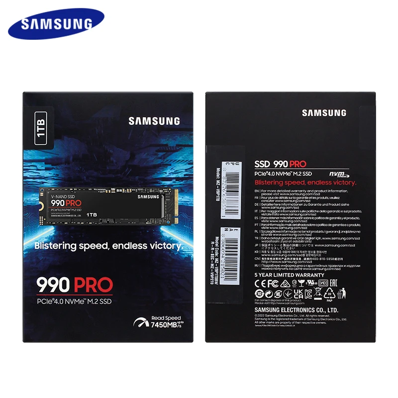 Originale Samsung 990 Pro Ssd 1Tb 2Tb Pcie 4.0 Nvme M.2 Disco Rigido Interno A Stato Solido Ad Alta Velocità Fino A 7450 Mb/S Per Pc Da Gioco