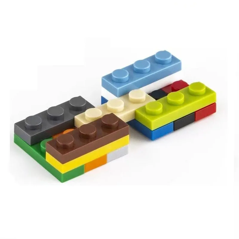 60 teile/los MOC Ziegel Platte 1x3 Kompatibel Mit 3623 kinder Spielzeug DIY Baustein Partikel Platte Technische Spielzeug