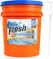 Ultra Fresh 5 Gallon Liquid Laundry Detergent, 6X Platinum Cleaning Power, Up to 640 Loads, HE Compatible for All Machines